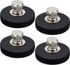 Mutuactor Neodymium Rubber Coated Magnet 4 Pcs With M6 Female Screw Hole