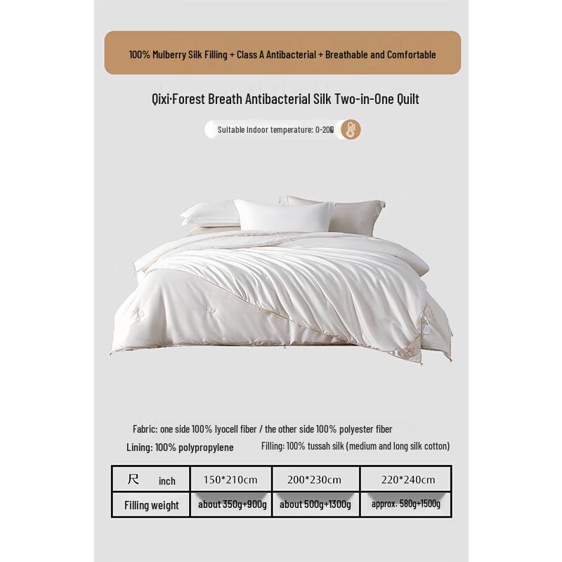 Mercury Home Textiles Tussah Silk Quilt