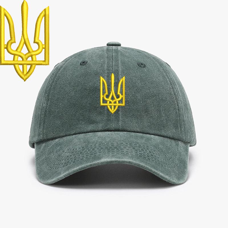 Embroidery Ukraine Trident Symbol Spetsnaz Special Forces Men Baseball Caps Brass Buckle Dad Caps Snapback Adjustable