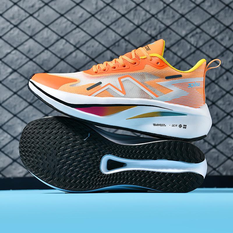 Summer Professional Marathon Soft-soled Mesh Breathable Sneakers, Thin Running Shoes, Men's Racing Long-distance Running Sneakers