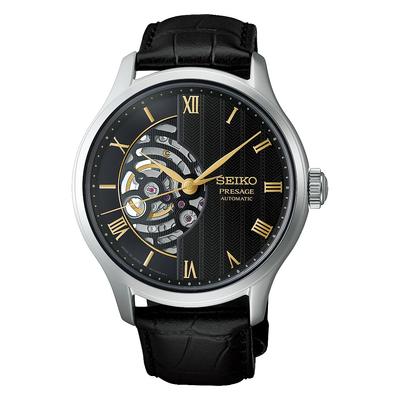 SEIKO Japanese Garden Men's Mechanical Automatic Watch HCB008J Made In Japan, Easy Lever-Type Band, Hand-Winding