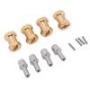 4pcs 18mm Wheel Spacers Fit for Scx10 1Celsius10 RC Crawler Car Brass Wheel Hubs Extension Drive Adapter