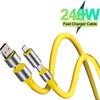 4 In 1 240W Fast Charging Cable for iPhone15 16 17 Android USB Type C Charger Cable Multi Port Multiple USB Charging Wire Line