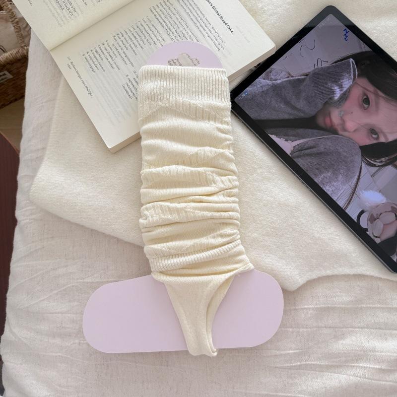 Winter and Autumn Thick-footed Socks, Ankle Socks, Stocking Sets, Women's Ballet-style Plain-colored Ankle Socks, Calf-length Stockings