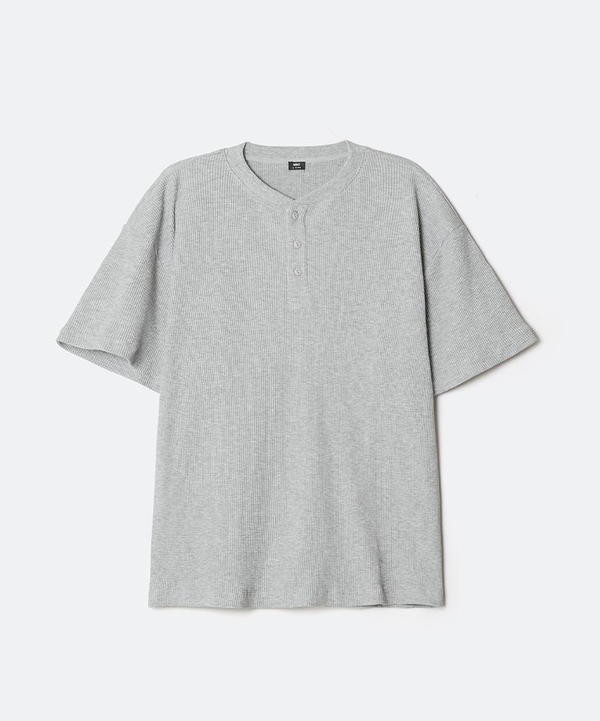 Seupao Waffle Henley Neck Short Sleeve Tee_Sprwg25C05