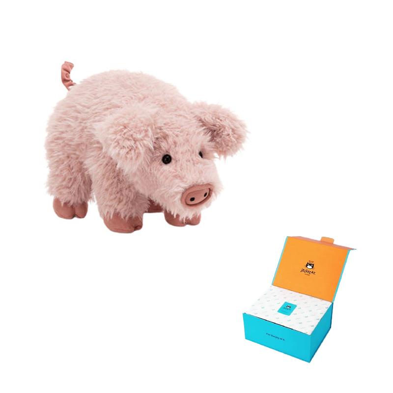 JELLYCAT Farm Animal Series SUPER SOFTIES Colfi Piglet Cute Pink Doll Plush Figure 24cm Height