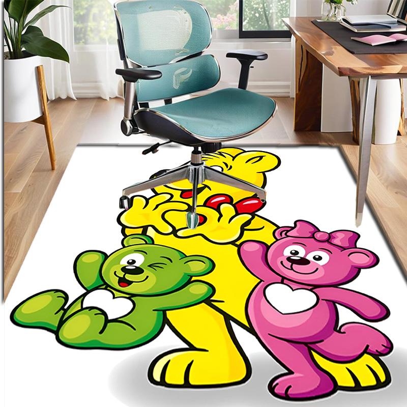 Bamse Pattern Rug, Indoor/Outdoor Mat, for Picnic, Gameroom, Bedroom, Office, Living Room, Home Decor Carpet, Birthday Gift