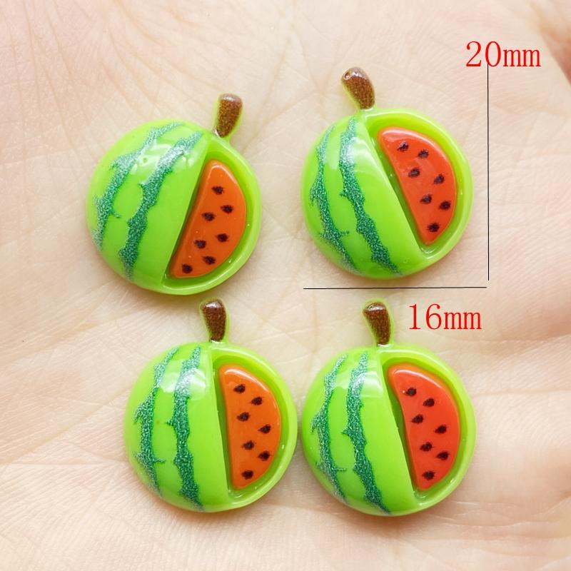 20Pcs Kawaii Cute Mixed Mini Fruit Series FlatBack Resin Cabochons Scrapbooking DIY Jewelry Craft Decoration Accessories G59