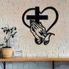 1/2pcs Iron Crafts Home Wall Decoration Pendants Holiday Decoration Pendants Cross Pendants Suitable for Home Decoration Use