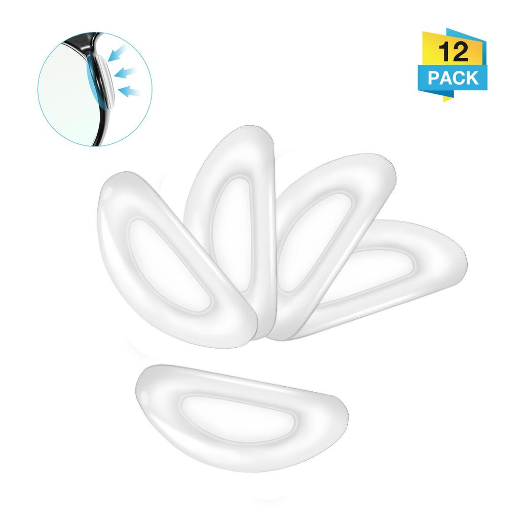 Naselli per occhiali, naselli trasparenti antiscivolo, naselli adesivi  adesivi in silicone morbido antiscivolo per occhiali da vista, occhiali da  sole (12 paia) acquista in modo economico — spedizione gratuita, recensioni  reali con