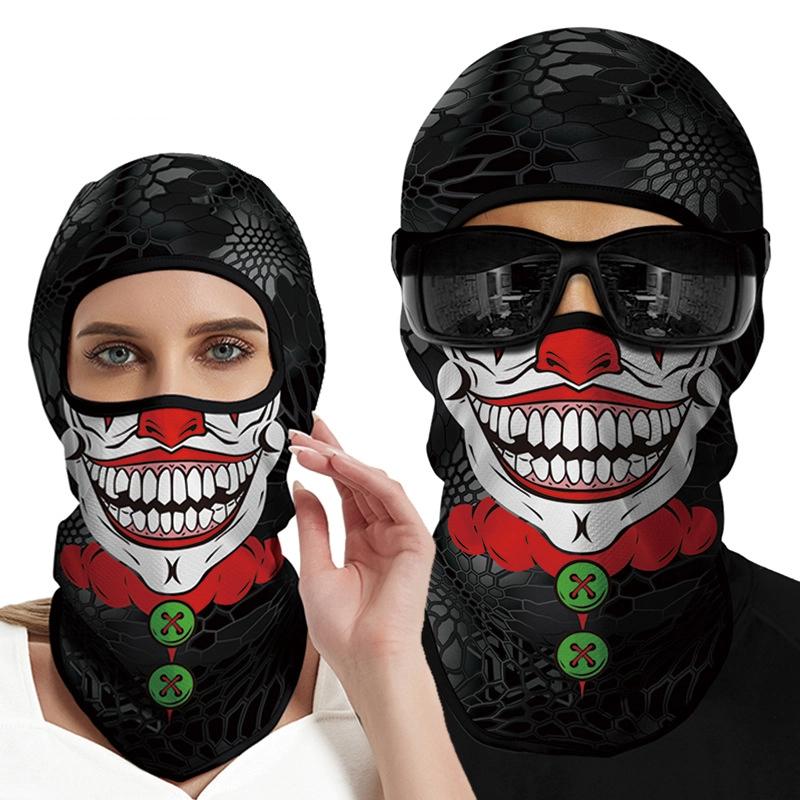 Summer Sunscreen Headgear For Men And Women Outdoor Motorcycle Riding Helmet Lining Headgear Fishing Funny Face Gini Face Mask