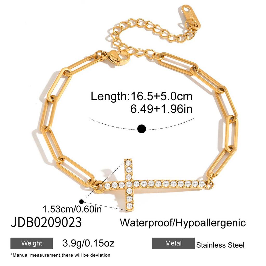 Light Luxury High-end Cross Bracelet Jewelry