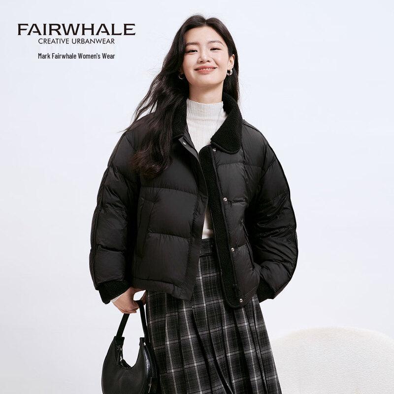 

Mark Fairwhale Women s Short Turn-Down Collar Down Jacket L