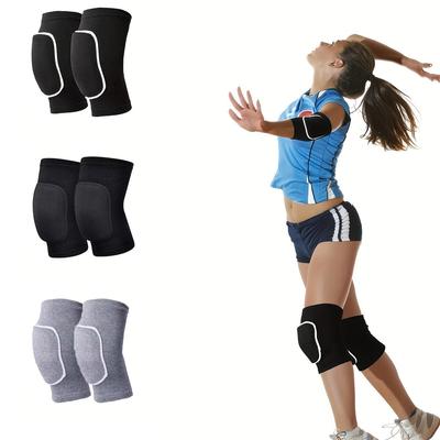 2 ks zesílených sportovních elastických chráničů kolen pro muže a ženy, protiskluzové, vhodné pro sport, fitness, tanec, basketbal, tenis, volejbal