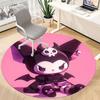 Kuromi Sanrio Office Round Area Rug,  Under Office Chairs Bedroom Living Room Home Decor a0908197