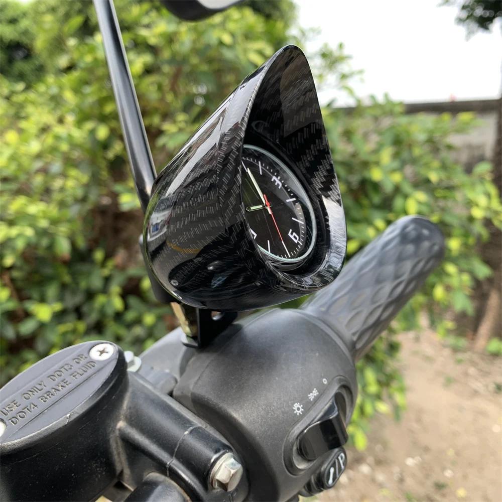 Motorcycle Clock Waterproof Electric Bike Handlebar Mount Quartz Watch Luminous Clock Moto Accessories Universal