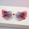 Fashion Party Decor Sunglasses Comfortable Gradient Sun Glasses Star Heart Sunglasses Versatile  Letter Eyewear For Driving