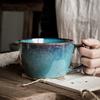 Blue Ceramic Cup Beautiful Large Cup Breakfast Oatmeal Cups Home Garden Kitchen Dining Bar Drinkware Mugs Ceramic Coffee Cups