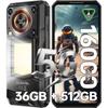 Telephone Portable Incassable 5G OUKITEL WP56 36Go+512Go 6.8" FHD+ Smartphone Robuste Android 15 16000mAh Caméra 108MP Dual SIM/NFC