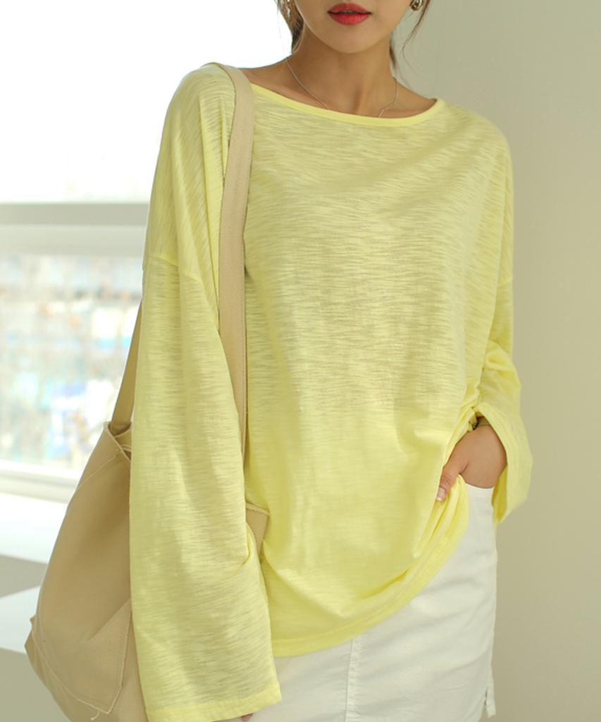 Ppaeppae Cool Loose Fit Long Sleeve T-Shirt