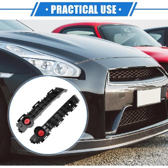 1 Pair Bumper Brackets Support Fender Cover Compatible for Toyota Tacoma 2016-2021, Durable Plastic Black Front Left Right Side