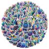 50/100 Waterproof Peacock Graffiti Stickers for Phone, Laptop, Suitcase - Decorative & Creative Stationery