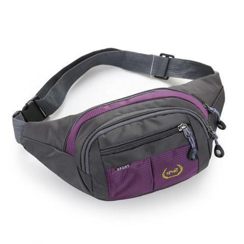 Сумка через плечо на талии кошелек на талии нагрудная сумка сумка через плечо большой емкости фиолетовый 818₽