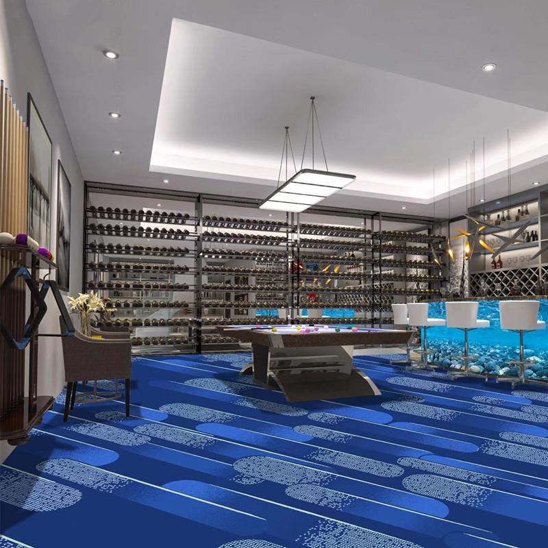 Luxury Printed Carpet for Hotel Billiard, Game, and Recreation Rooms – Wall-to-Wall Hallway and Private Room Flooring