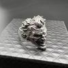New Punk Ring Retro Clown Head Three-dimensional Engraving Men's Ring