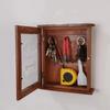 Vintage Wall-Mounted Key Holder Rustic Key Storage Box Wall Decoration Key Hook  Living Room