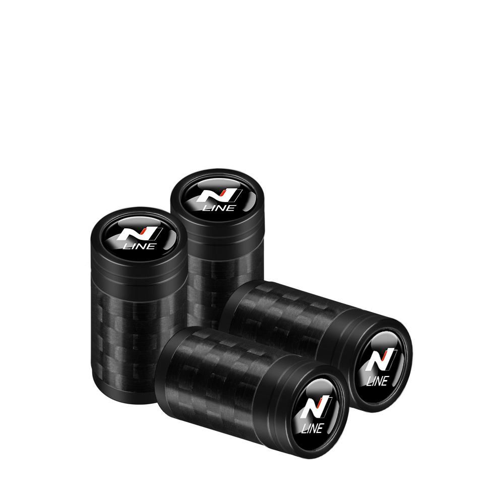 Car Accessories Metal Auto Wheel Tire Carbon Fiber Valve Caps For Hyundai Tucson Solaris I30 Creta Ix35 i10 i20 i30 ix20 ix25 R8