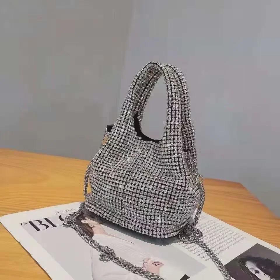 Women's High-End Diamond Clutch Handbag: Elegant Evening Accessory