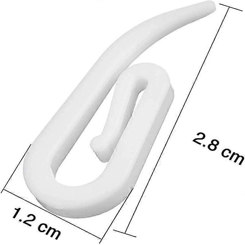 Curtain hanger curtain hook curtain clip Hook and log clipwhite-48pcs