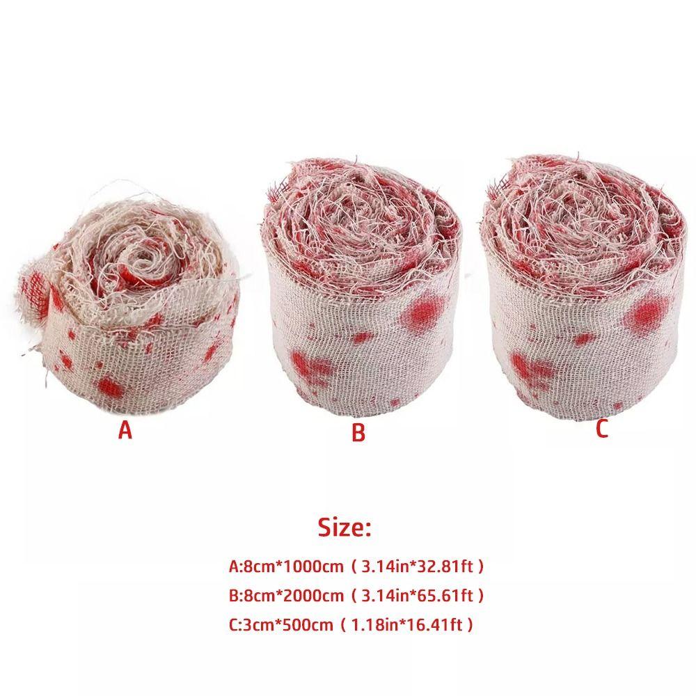 Halloween Blood Gauze Cloth Eco-friendly Artificial Blood Gauze DIY Artificial Blood Bandage