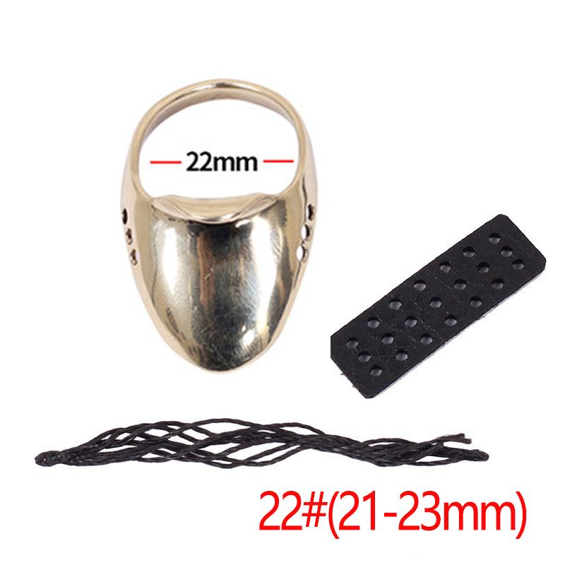 

Стрільба з лука Латунний кільце на великий палець Захист пальця для випуску стріли Інструмент-протектор для полювання Традиційний рекурсивний монгольський лук і стріла Аксесо