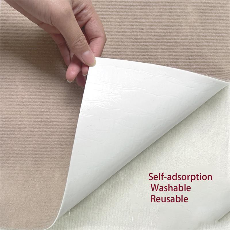 4mm Thickened Self-adsorption Splicing Non-slip Carpet Office Living Room Bedroom Waterproof Wear-resistant Floor Mat Home Decor