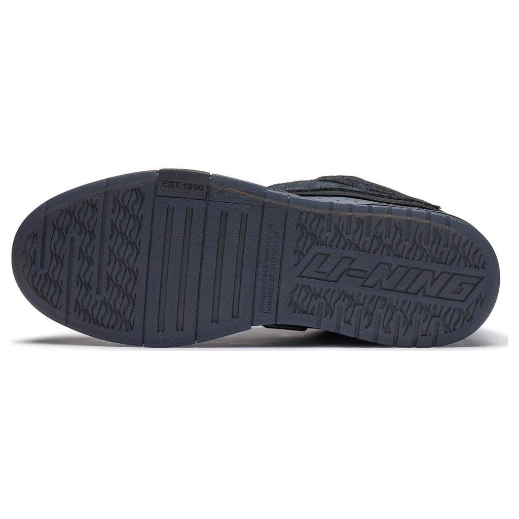 PLEASURES x Li Ning Slip Resistant Low top Skateboard Shoes Men's Black AECT065-1