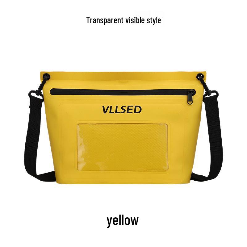 Waterproof PVC Beach & Swim Bag with Water-Repellent Zipper - Portable Outdoor Handbag