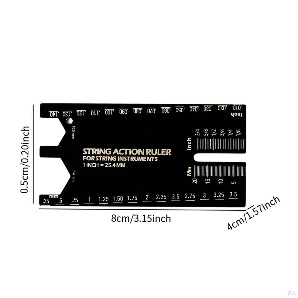 Guitar Action Measurement Tool for String Height, Luthier Gauge Electric And Mandolin