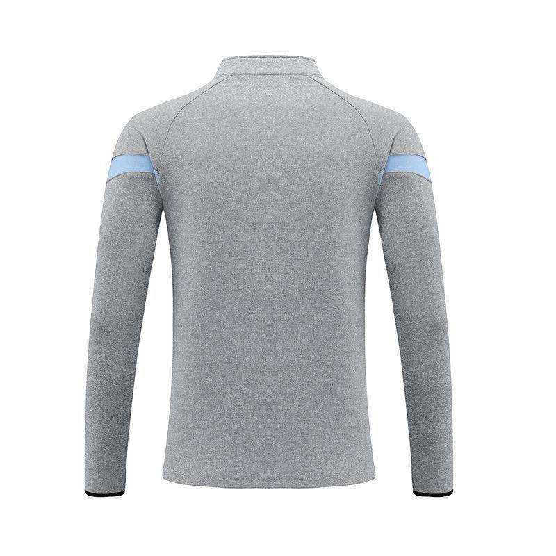 Spring 2024 Men's Half-Zip Long-Sleeve Fitness Sweatshirt for Running and Training