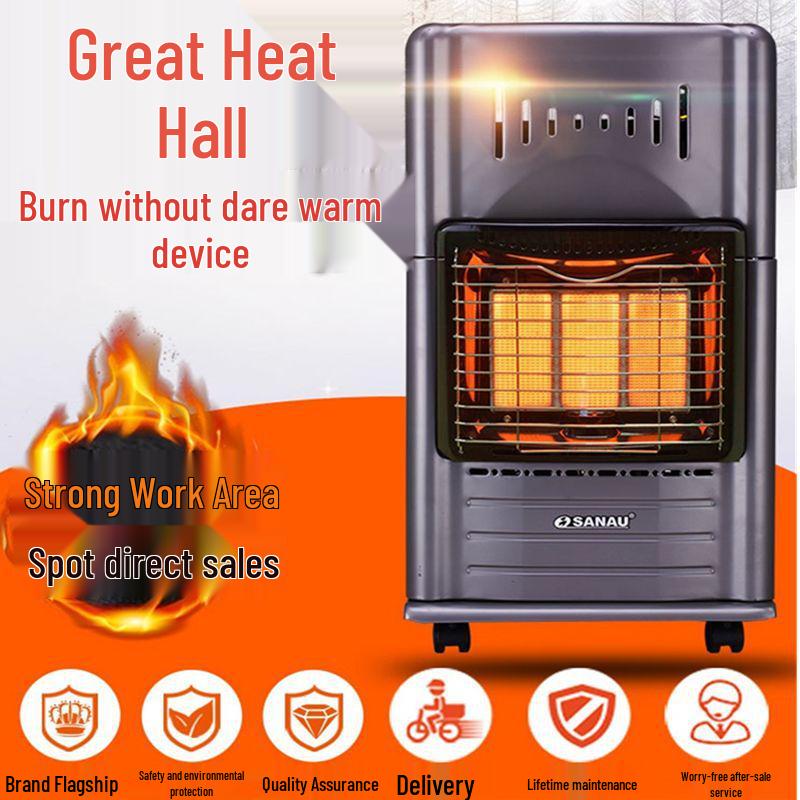 Sannuo Portable Energy-Saving Gas Heater for Living Room (Compatible with LPG and Natural Gas)