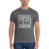 Straight Outta Scranton Lazy Scranton Wrinkleresistant Tshirt Niche Street Dark Color Schemes Shirt