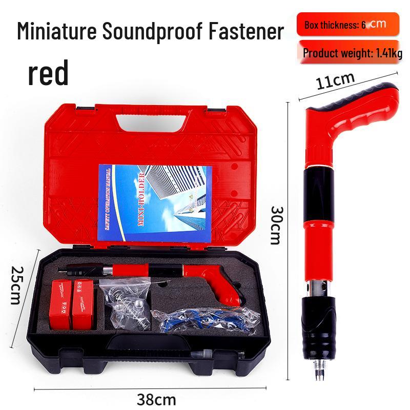 

Міні пороховий цвяхозабивач для монтажу стелі та сантехніки червоний