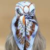 The Four Seasons Luxury Scarves Women Beach Sunscreen Square Kerchief Design Popular Silk Hijab New  Style 70X70CM Headscarf