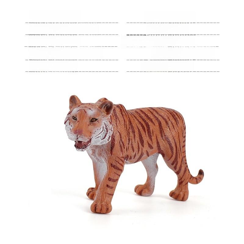 Authentic Forest Animal Pvc Tiger Figurine With Detailed Design For Nature Scene Decoration