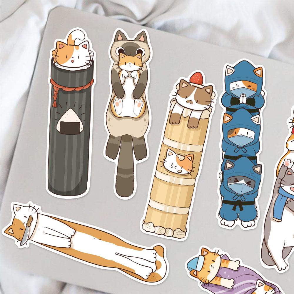 30pcs Cat Alien Bookmark Creative Portable Laptop Travel Graduation Student Graffiti Stationery Page Bookmark