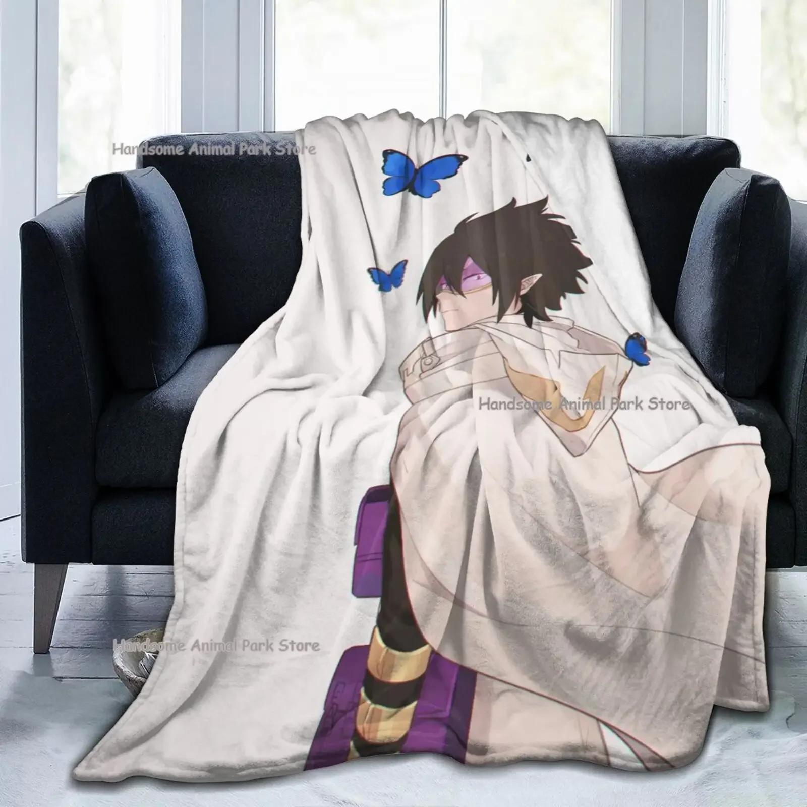 

My Hero Academia Collage Anime Tamaki Amajiki Throw Blanket Уютное теплое одеяло для домашнего офиса 3D-принт Мягкий микрофлис Фланель 30x40in