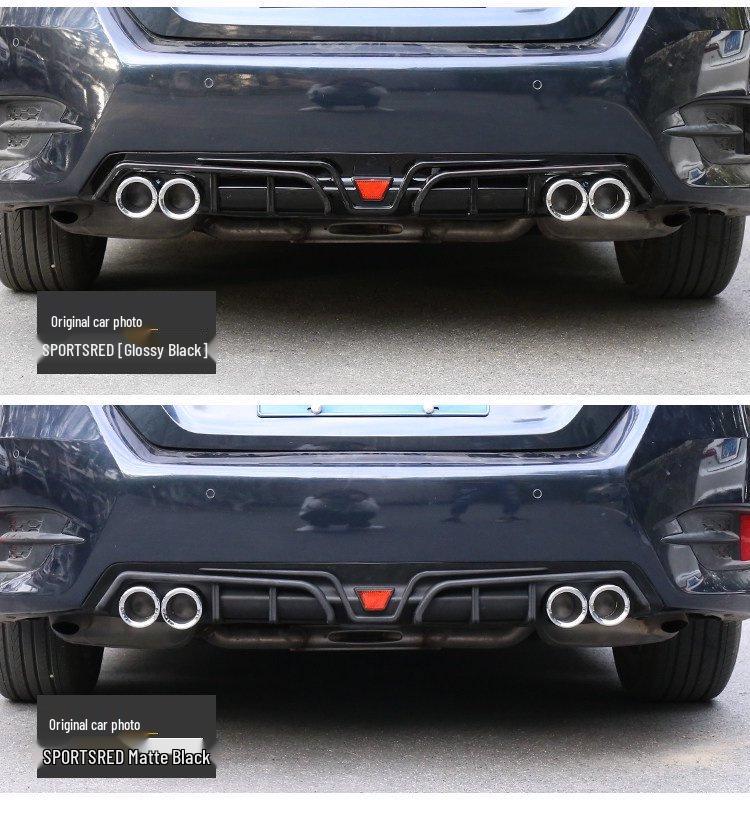Kit Carrozzeria Diffusore Posteriore e Terminali di Scarico Honda Civic Decima Generazione Senza Taglio