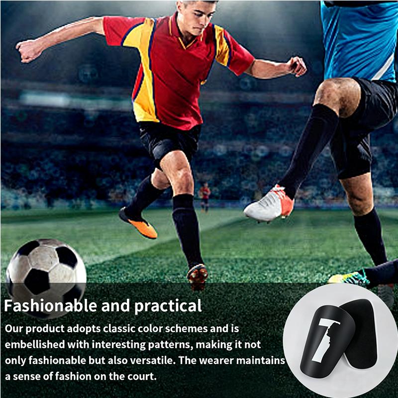 1Pair Soccer Mini Shin Pads Durable Pratical Shin Protective Guards Shock Absorbing Lightweight Shin Guards For Men Women Kids