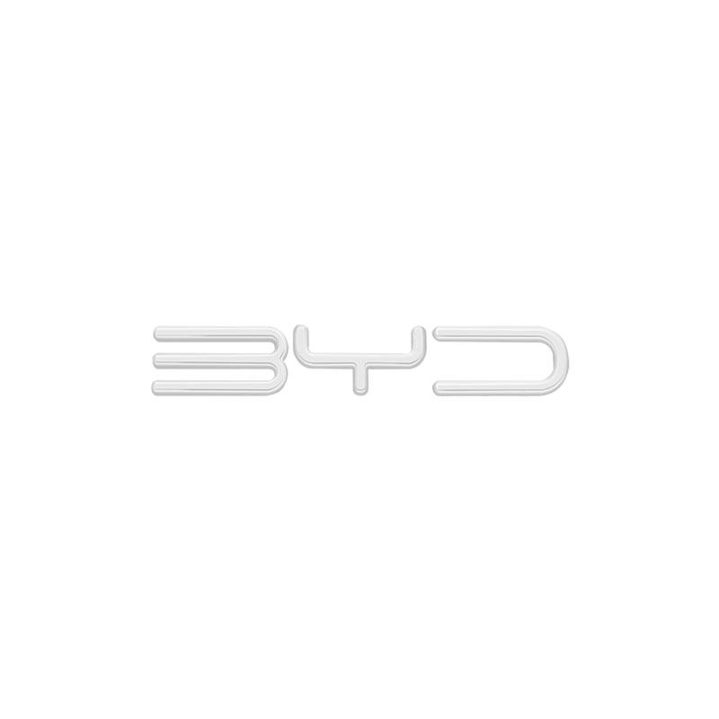 

3D Metal Black Silver Build Your Dreams Logo Sticker Car Rear Boot Trunk Lid Letters Emblem Decals For BYD Series Car Styling